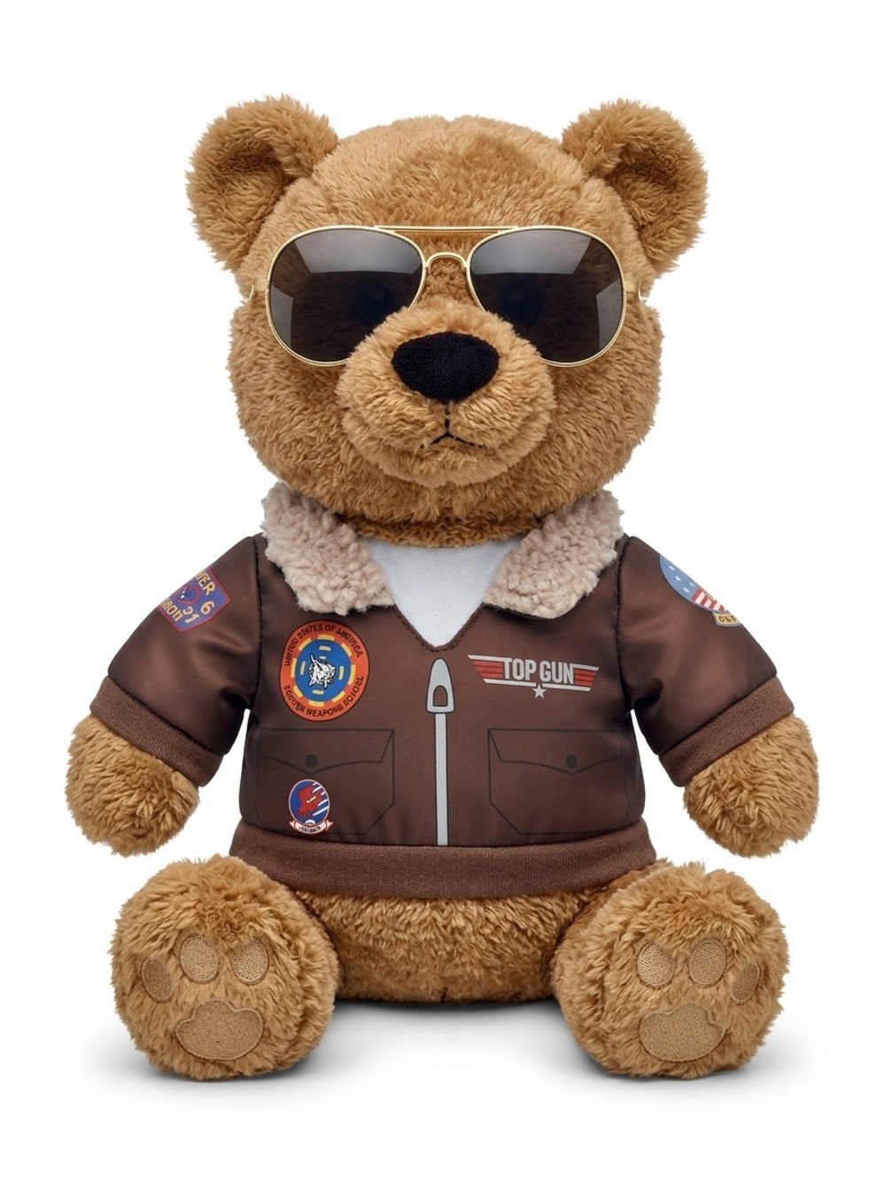 Top Gun Musical Plush Teddy Bear Plays Danger Zone Song Maverick Tom Cruise 10"